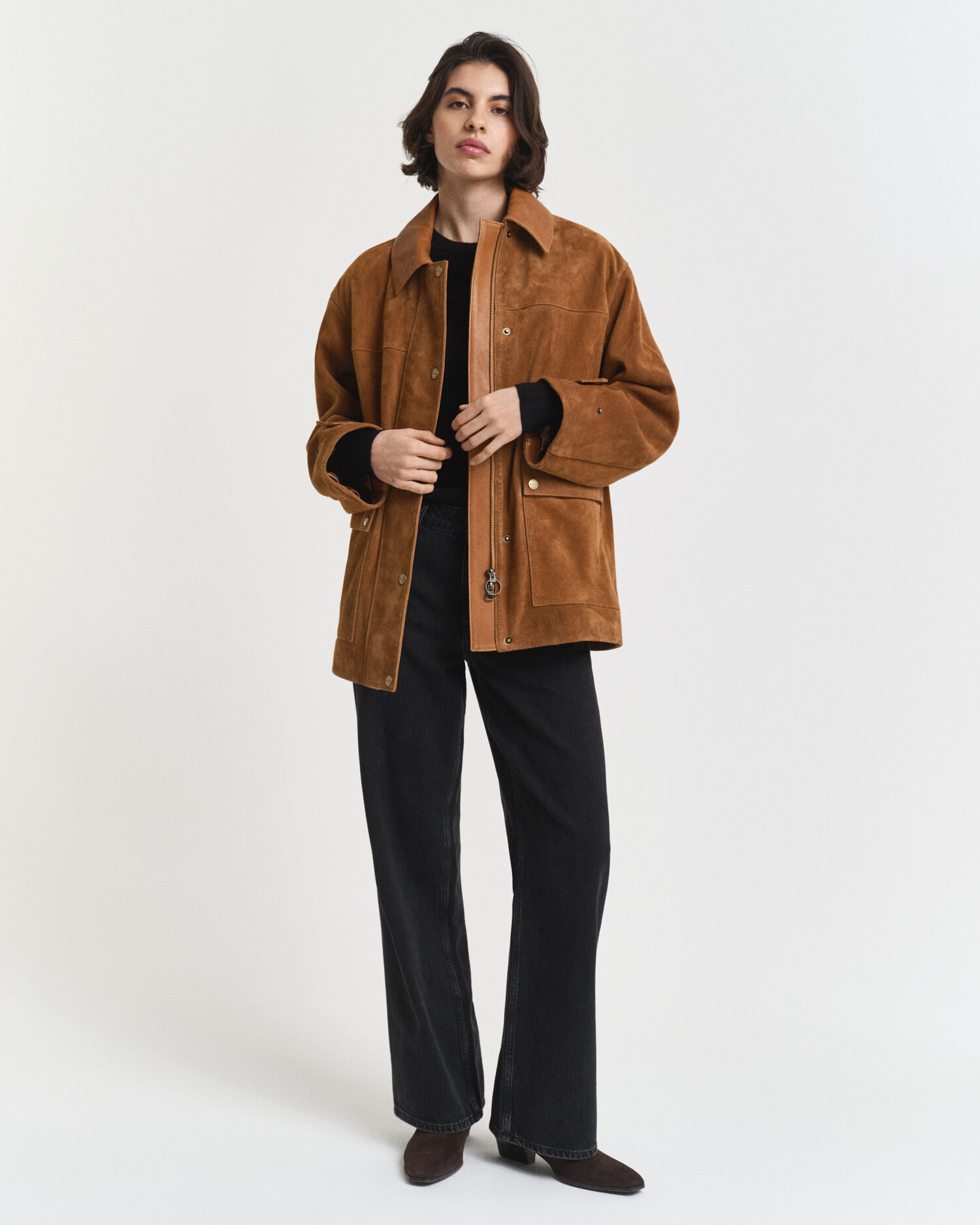 Maglia girocollo in finissima lana merino