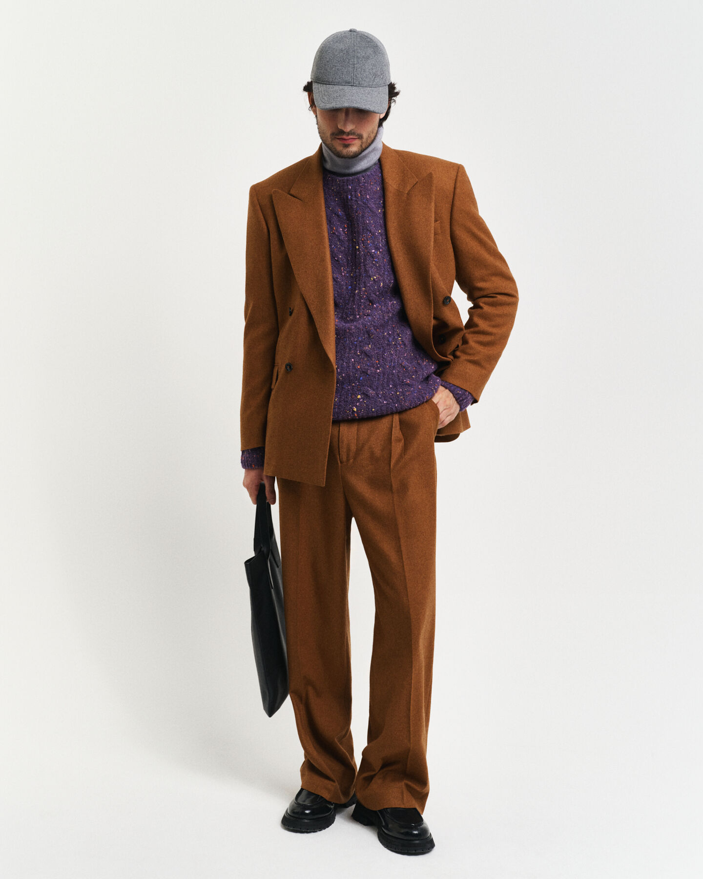 Maglia a trecce bouclé