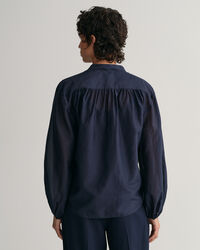 Blusa in misto cotone-seta relaxed fit