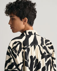 Camicia a maniche corte Palm Print relaxed fit