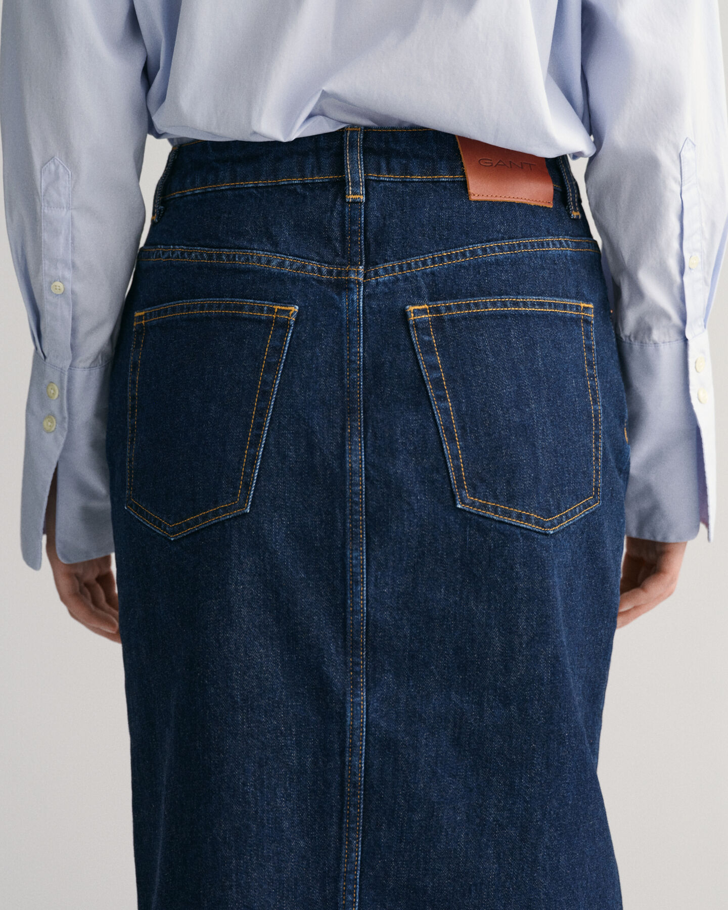 Gonna longuette in denim