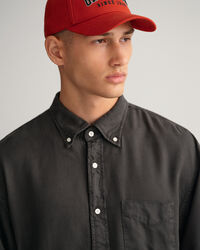 Camicia in lyocell tinta in capo relaxed fit