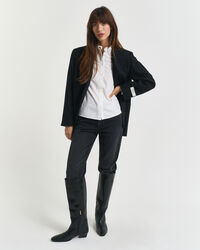 Blusa Oxford classica con volant