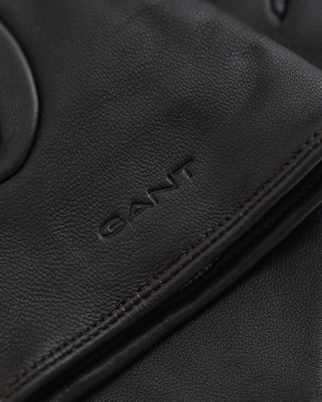 Guanti in pelle con bottoni