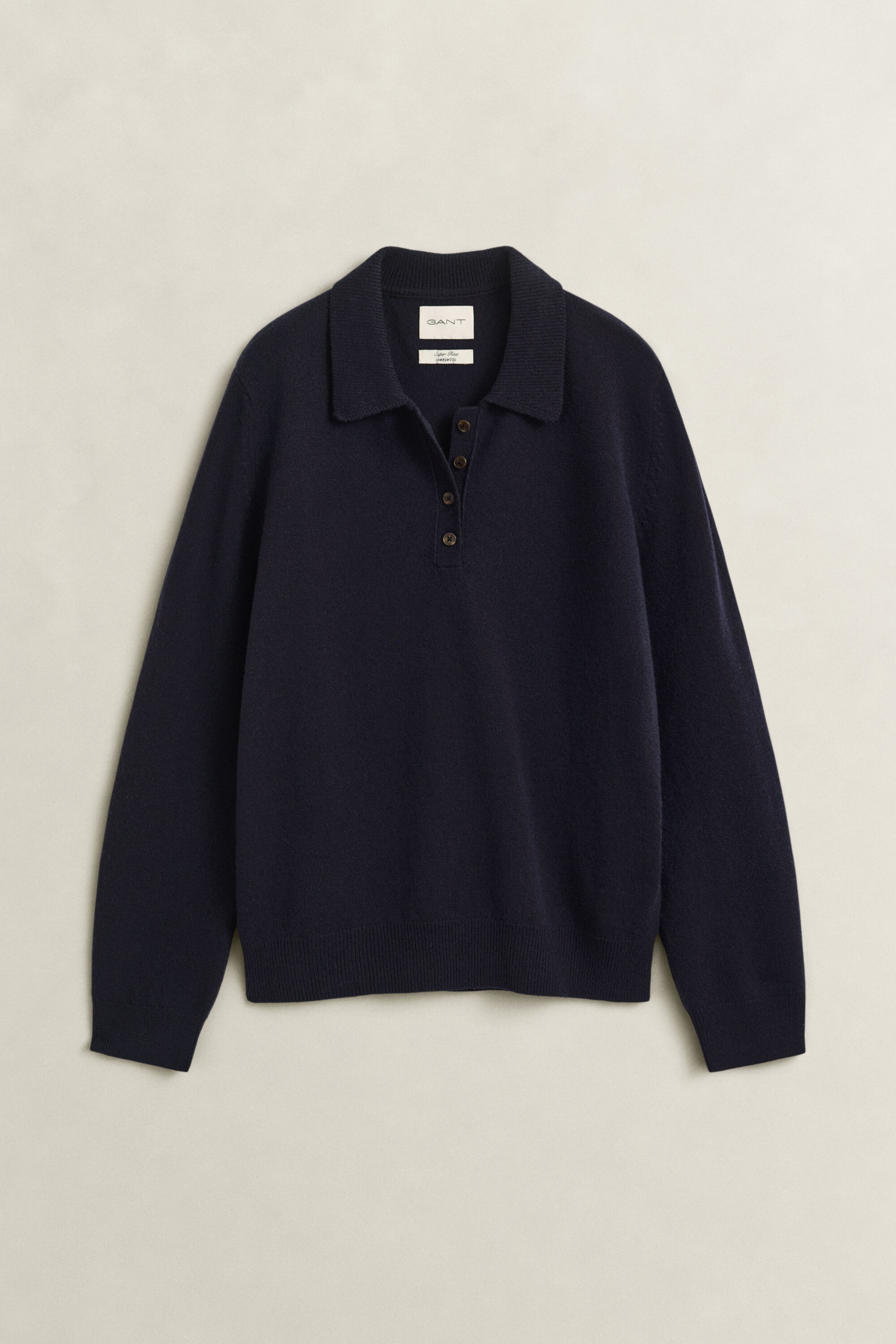 Maglia rugger in lana d'agnello