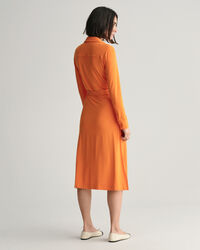 Abito chemisier in jersey slim fit