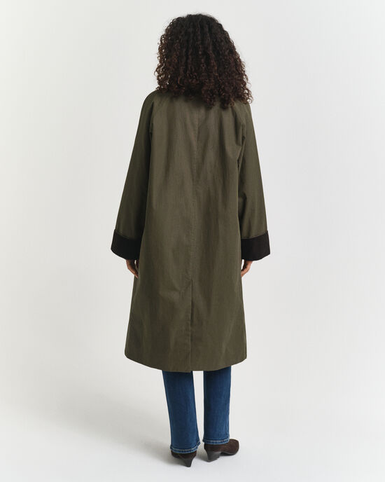 Impermeabile in cotone cerato