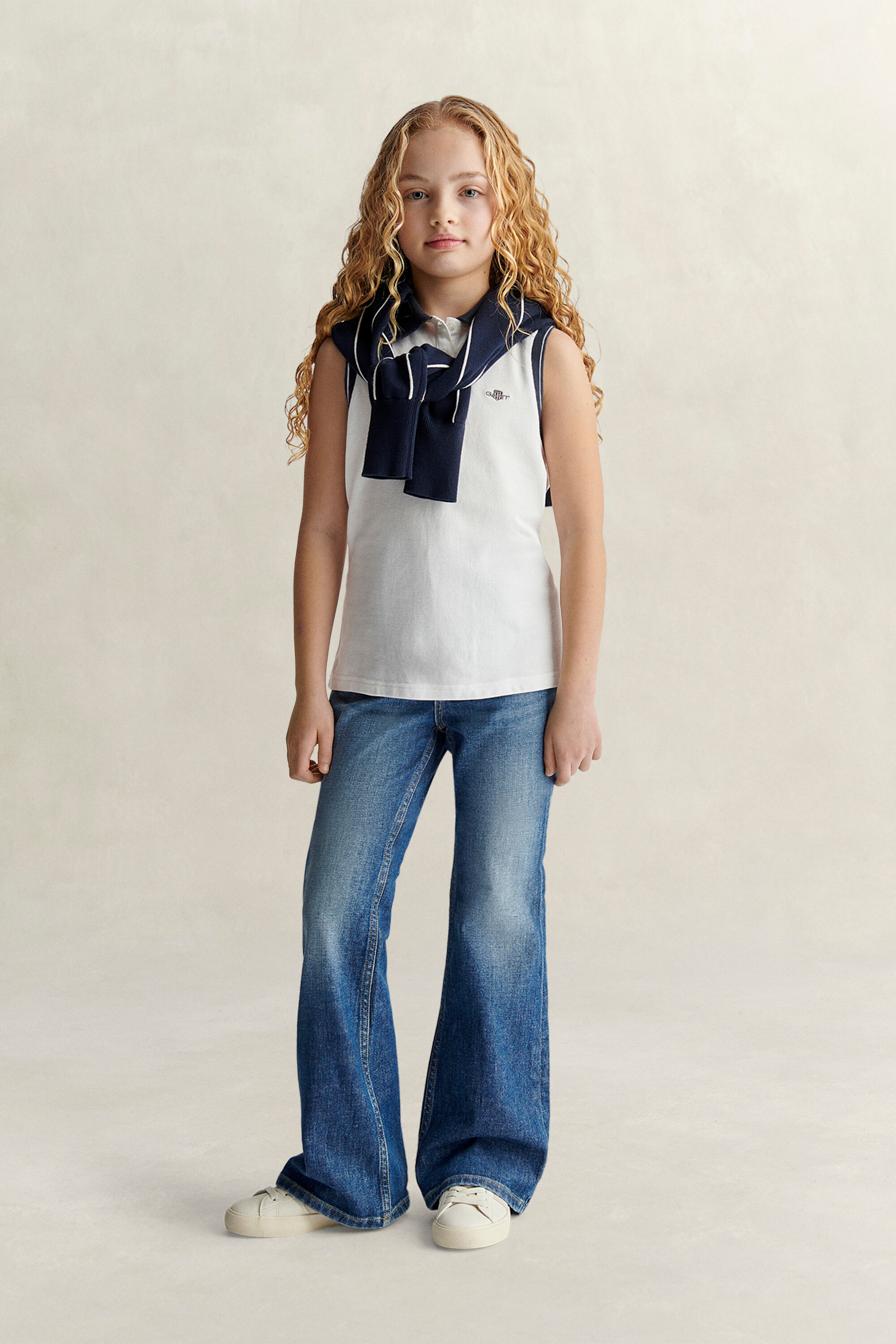 Polo Script smanicata Teen Girls