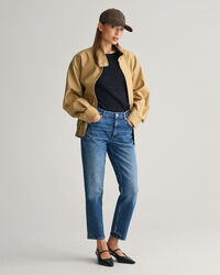 Maglia girocollo a maniche corte testurizzata