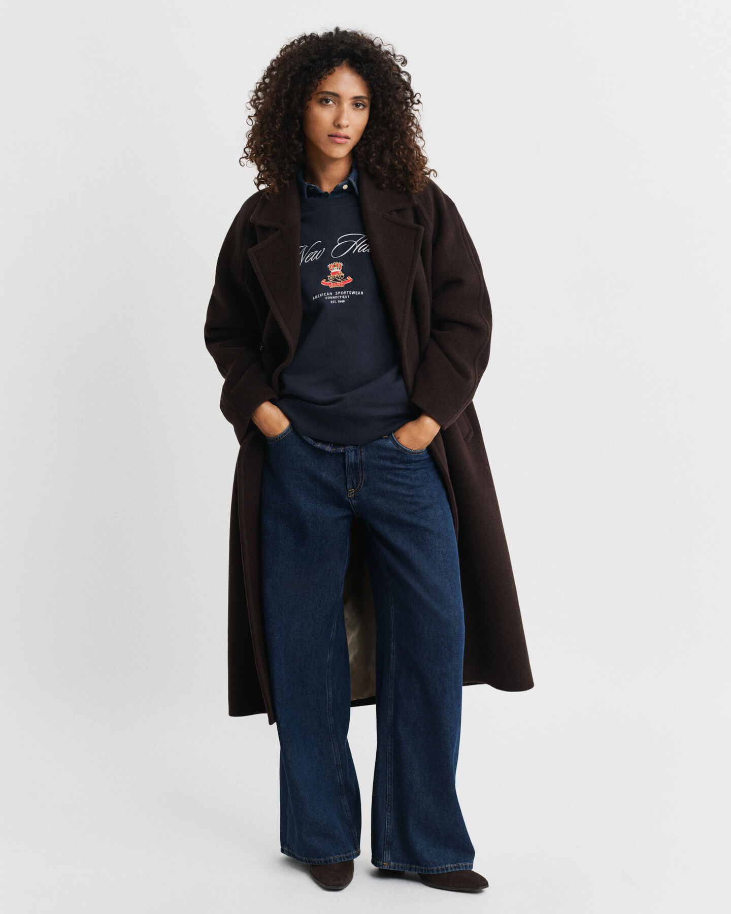 Felpa girocollo Crest Graphic