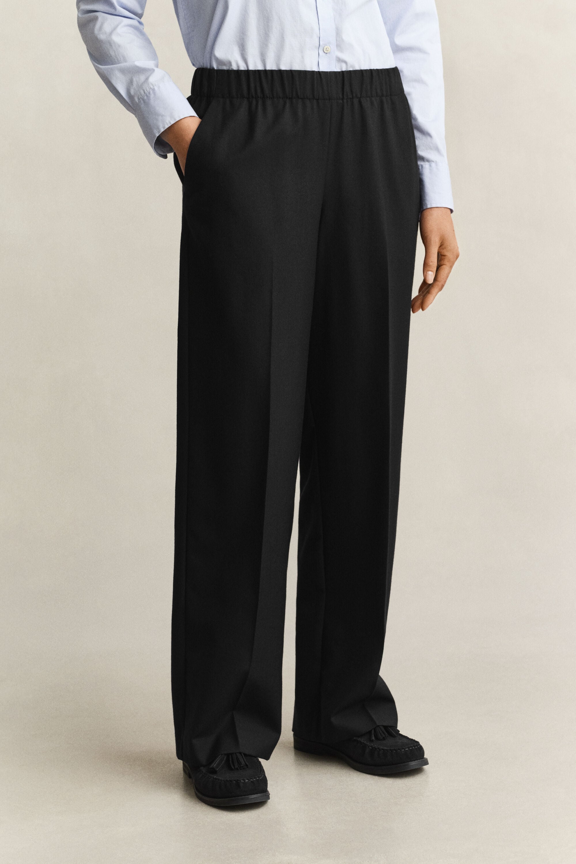 Pantaloni in misto lana