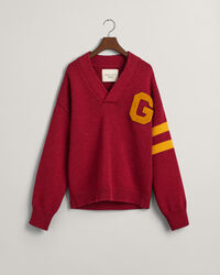 Maglia con scollo a V Letterman