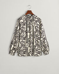 Blusa a collo alto con stampa Lace