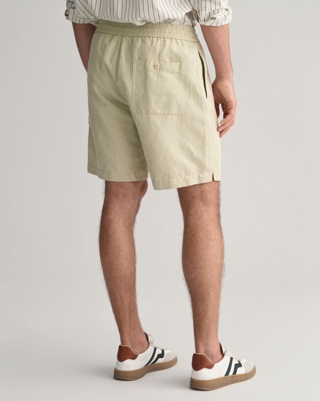 Pantaloncini in lino e cotone