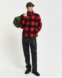 Giacca in pile a quadri