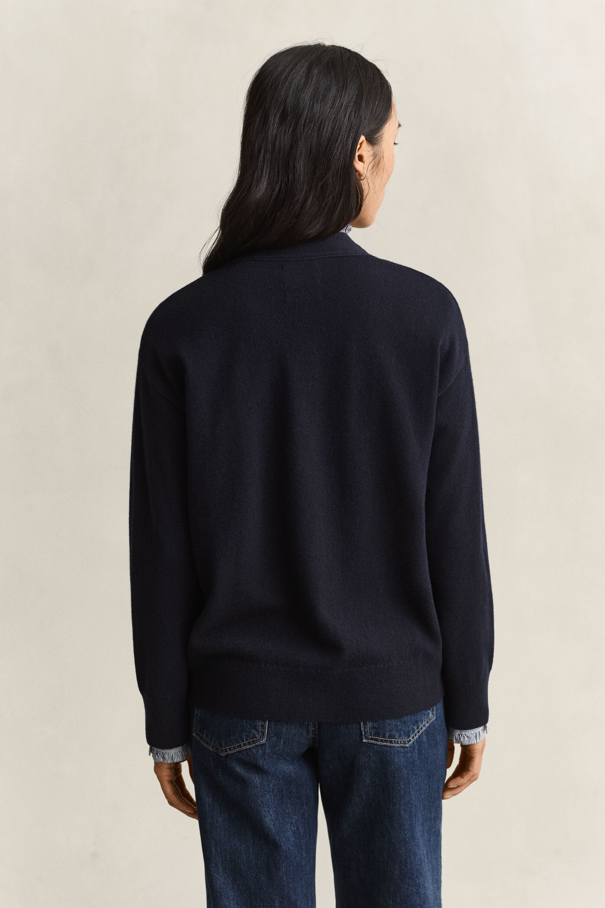 Cardigan in finissima lana d'agnello