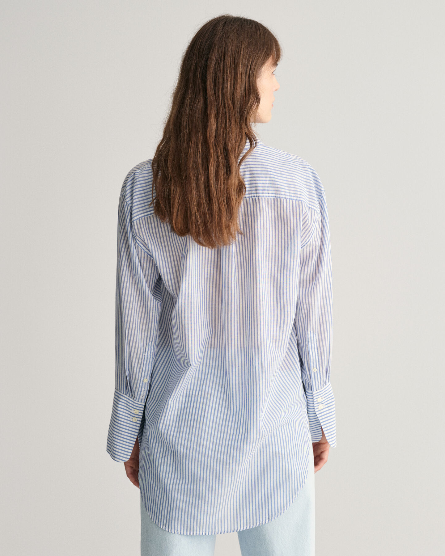 Camicia a righe con polsini ampi relaxed fit