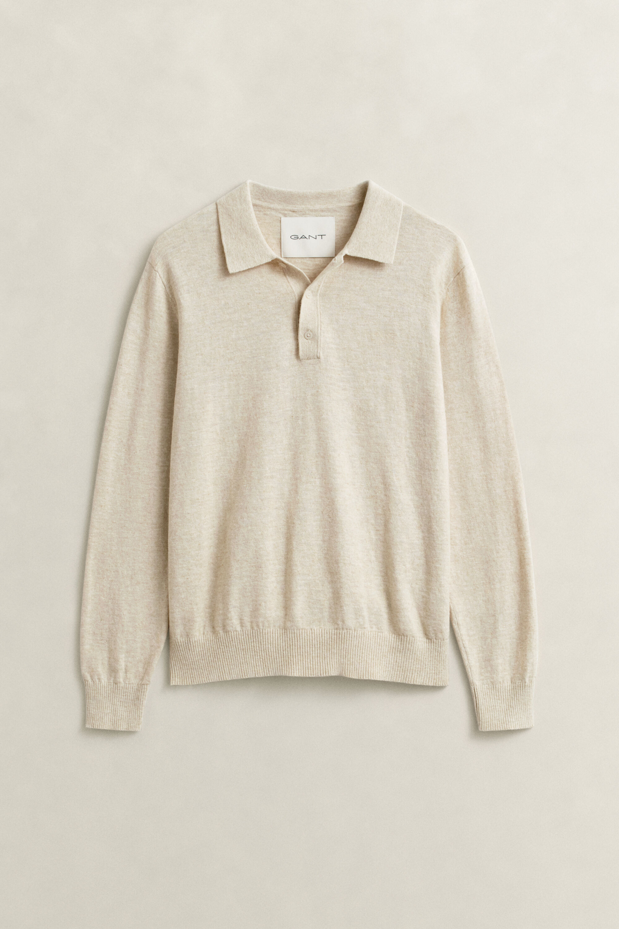 Polo in cotone fiammato mélange