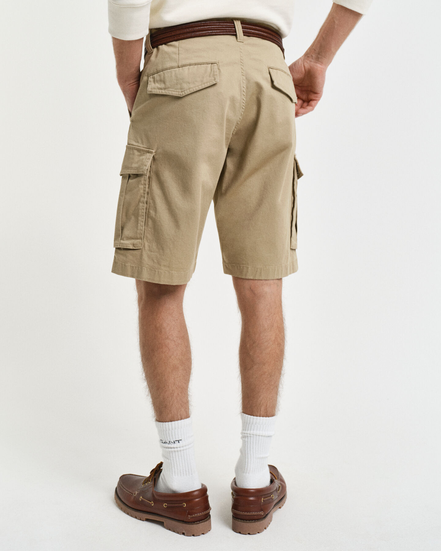 Pantaloncini cargo in twill relaxed fit