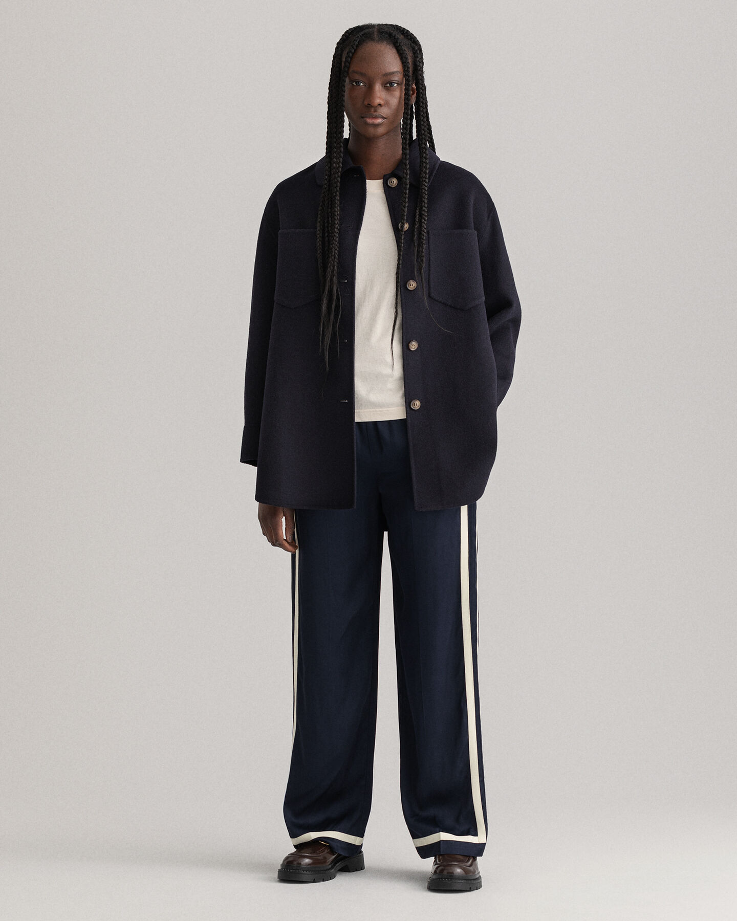 Giacca-camicia cucita a mano