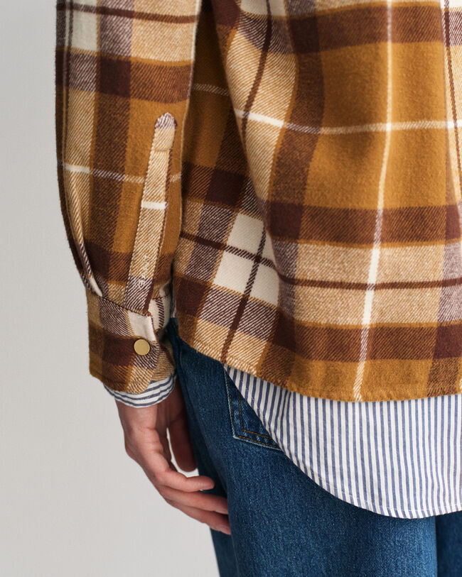 Camicia giacca in flanella a quadri