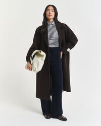 Maglia a collo alto in cotone leggero a righe