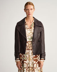 Giacca in pelle corta