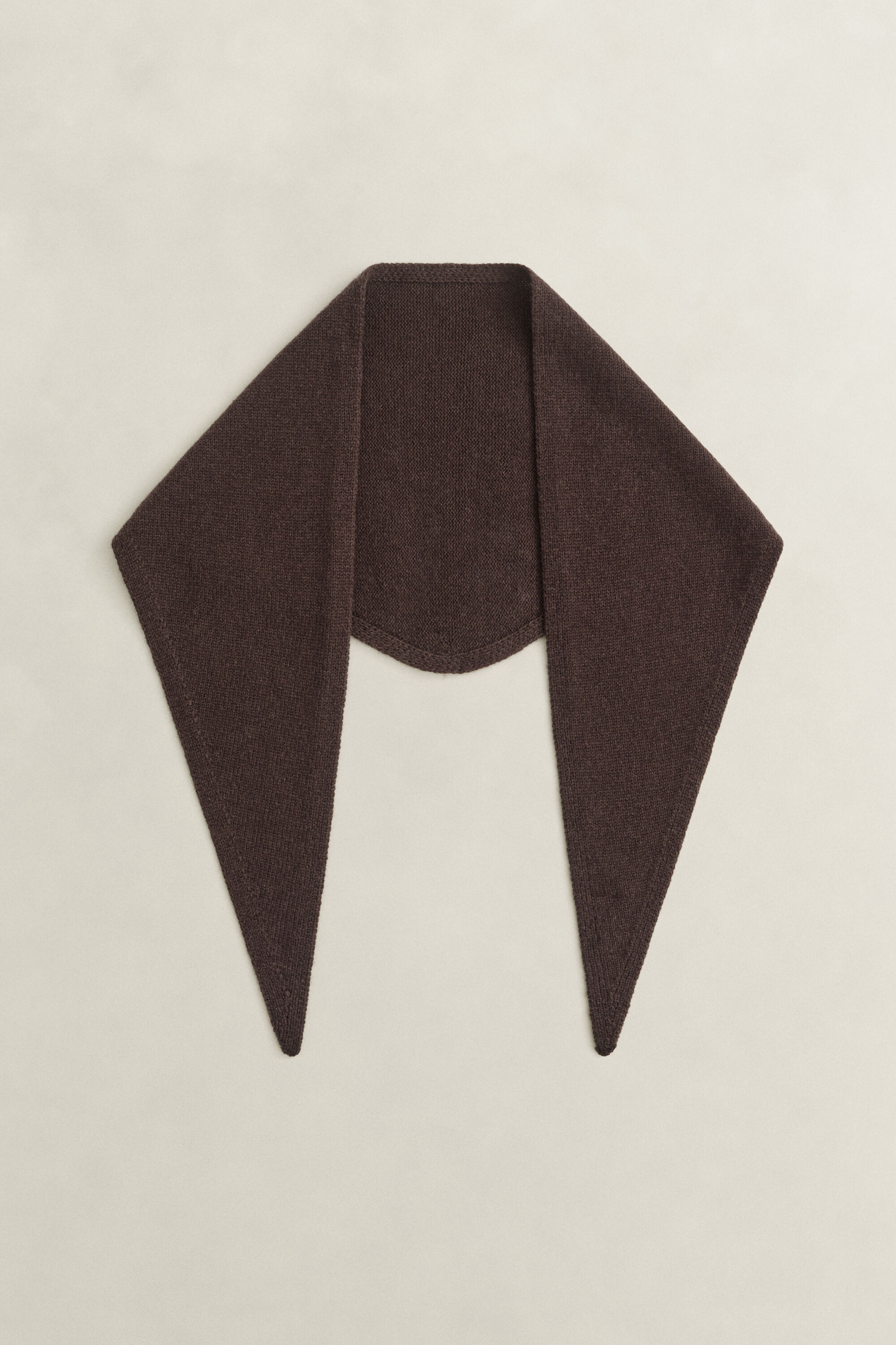 Sciarpa triangolare in lana e cashmere