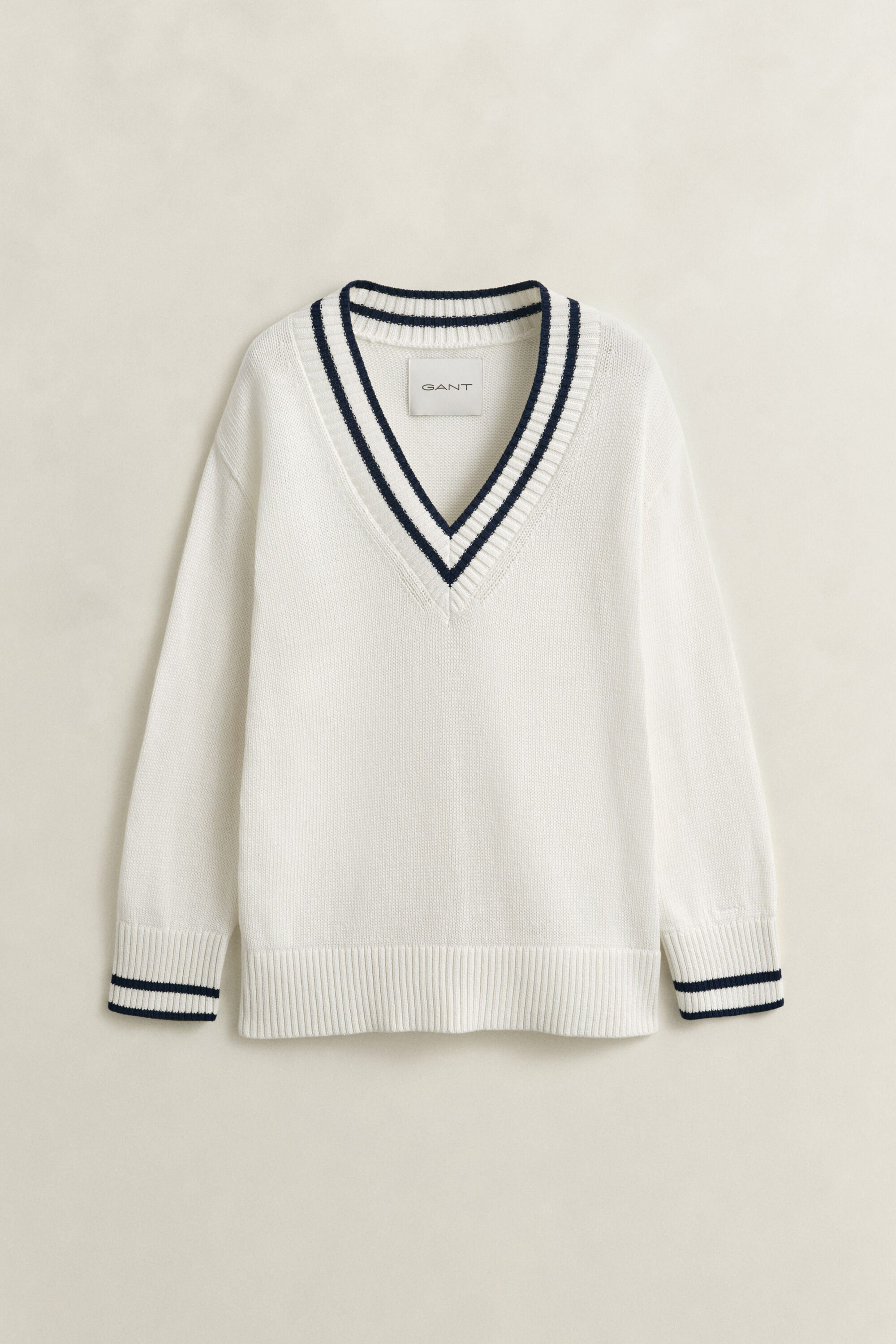 Maglia con scollo a V in cotone