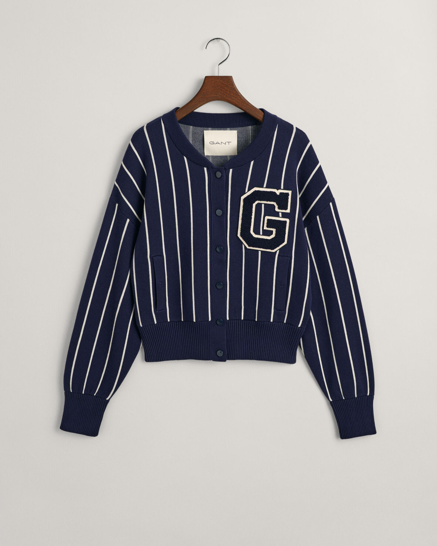 Cardigan bomber GANT Varsity a maglia