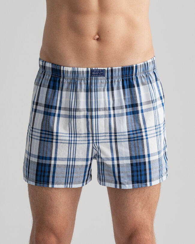 Confezione da 2 paia di boxer Oxford & Check