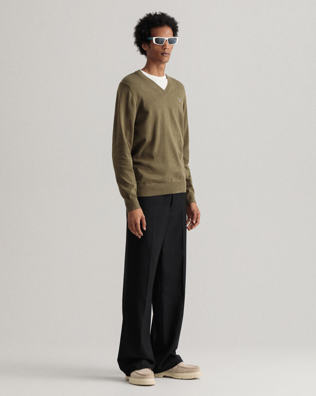 Maglia Classic in cotone con scollo a V