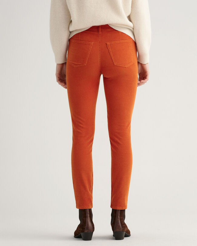 Jeans Farla in velluto a coste alla caviglia slim fit