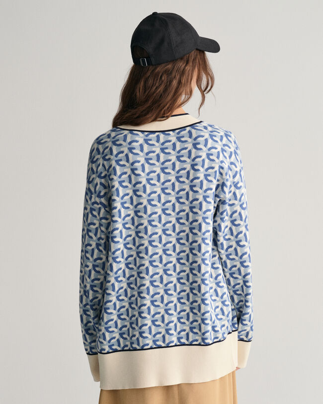 Cardigan in maglia jacquard G
