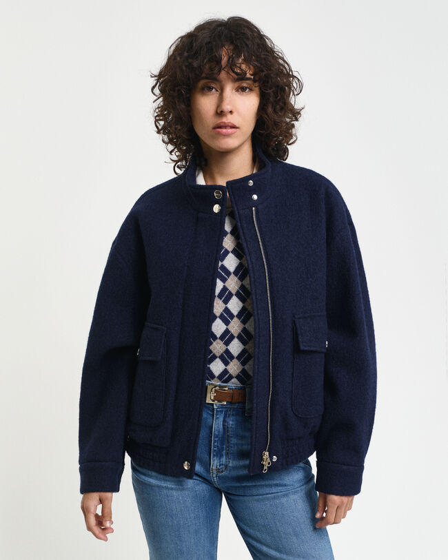 Giacca Harrington in lana