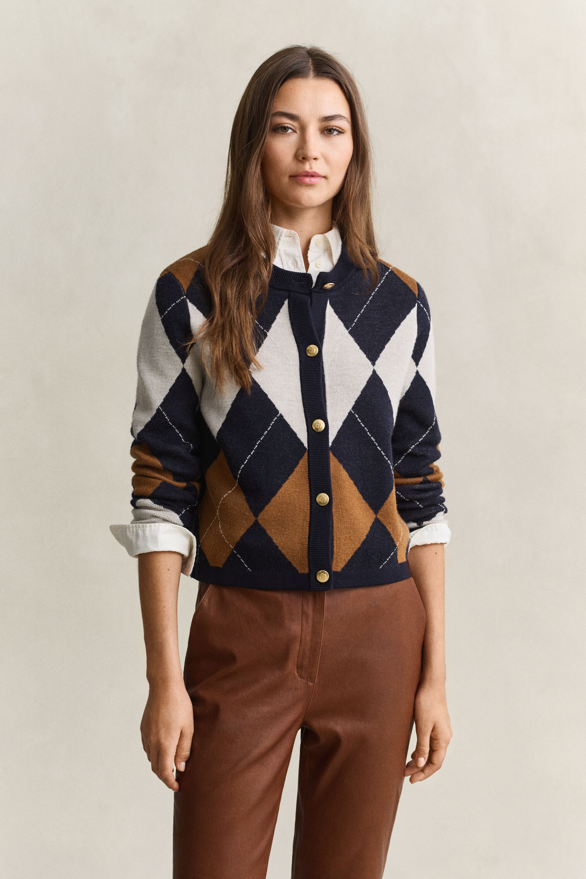 Cardigan a rombi