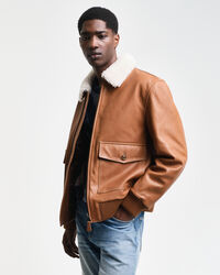 Giacca Aviator in pelle