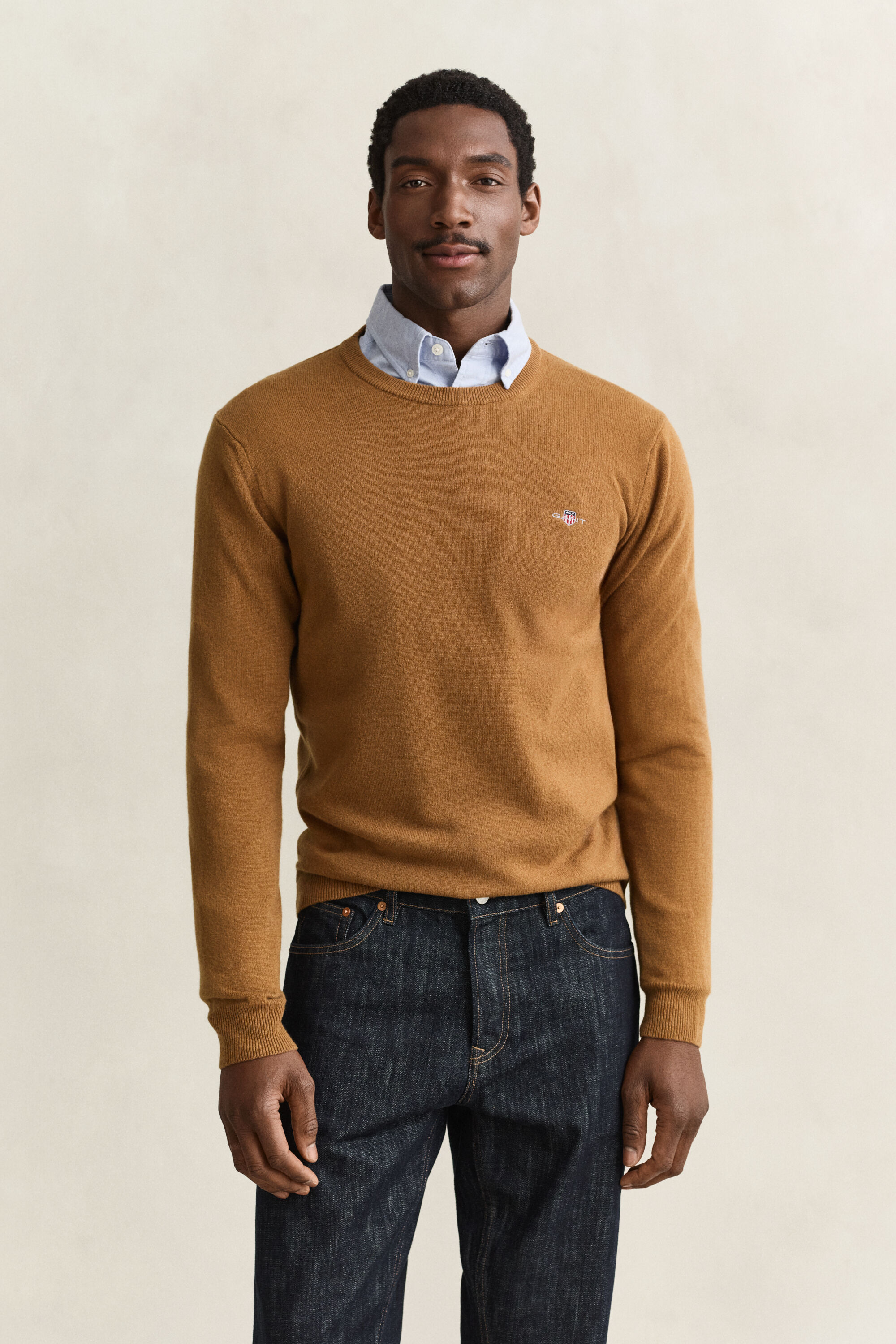 Maglia girocollo in lana d’agnello