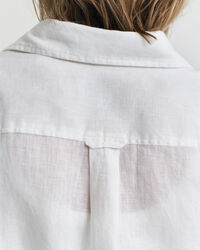 Abito chemisier in lino con cintura