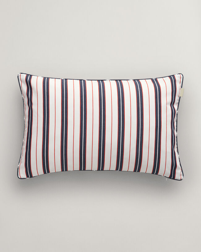 Copricuscino a righe miste