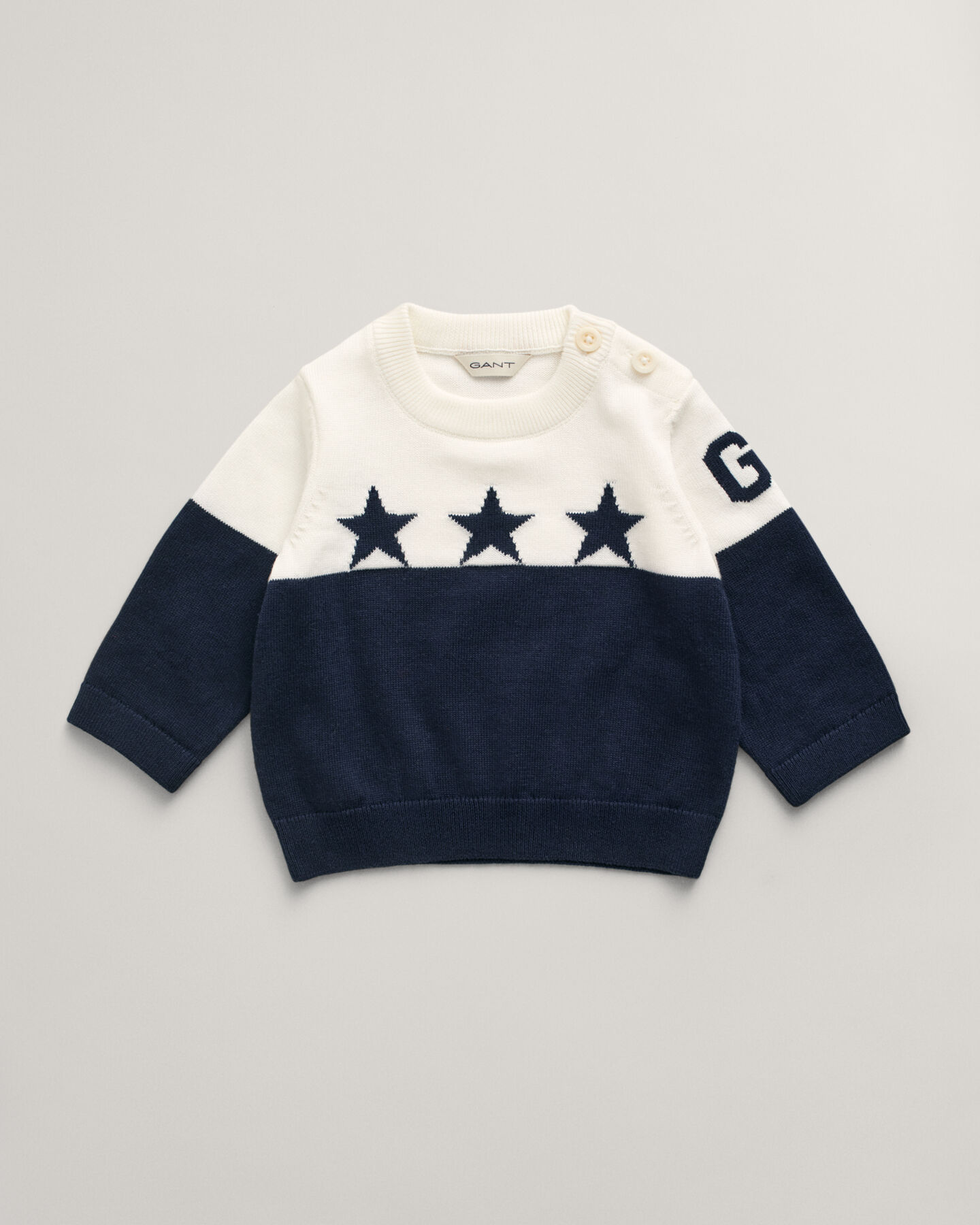Set lavorato a maglia stelle e G Baby