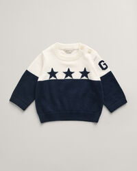 Set lavorato a maglia stelle e G Baby