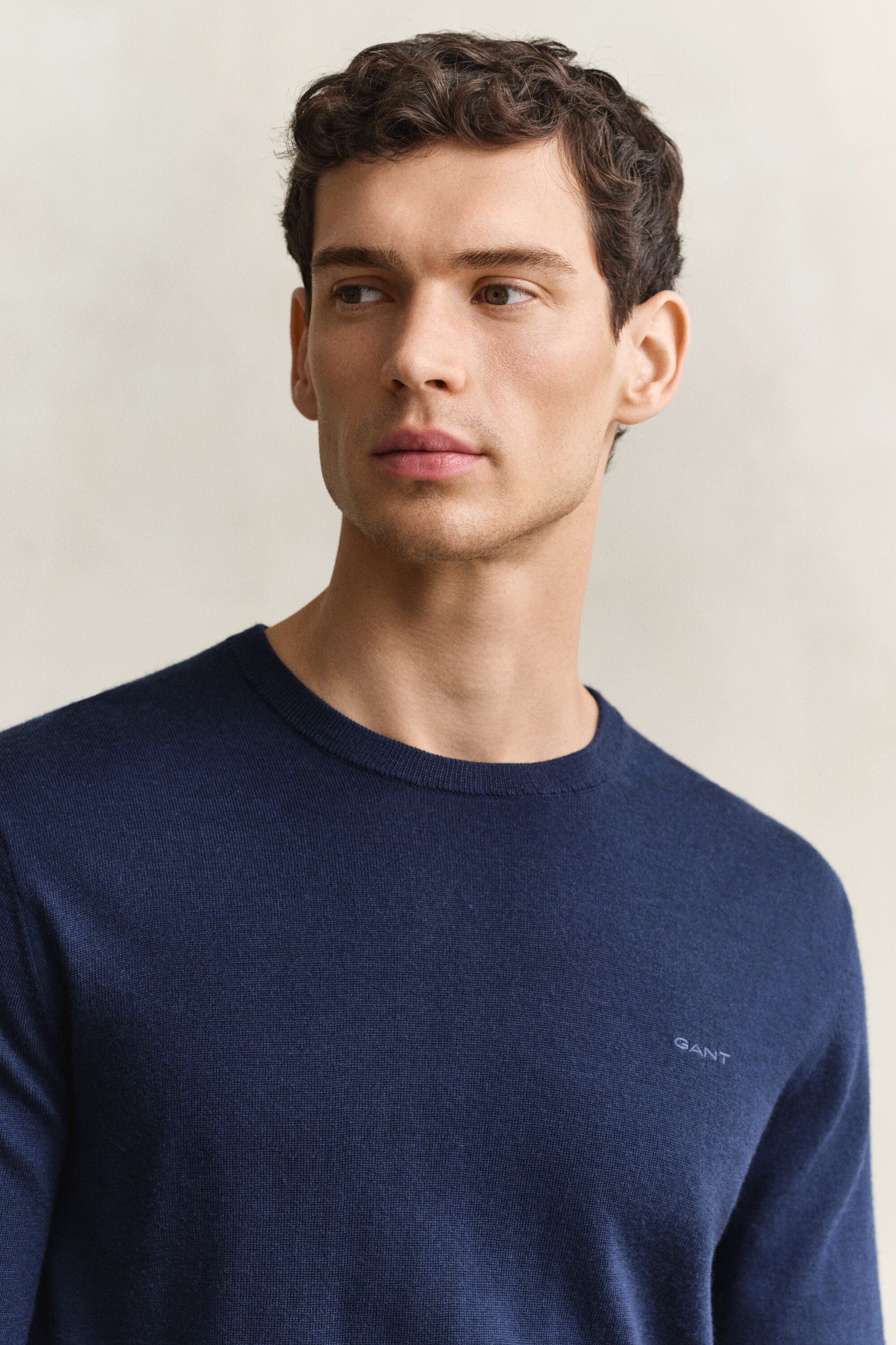 Maglia girocollo in lana merino