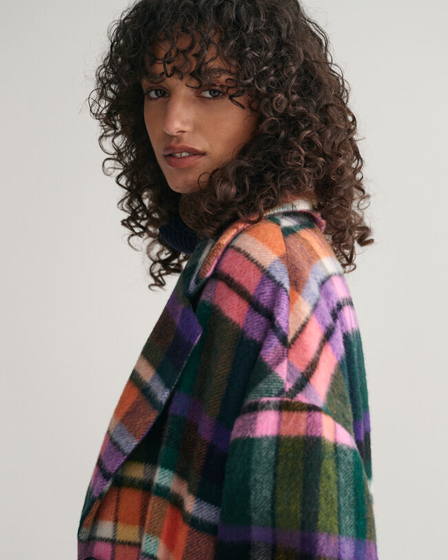 Cappotto Cocoon a quadri