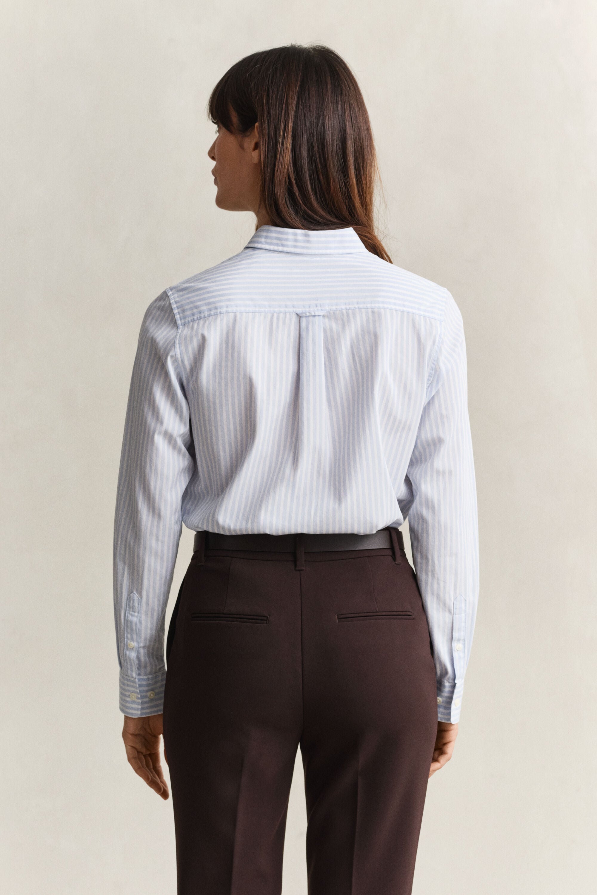 Camicia classica in popeline a righe regular fit