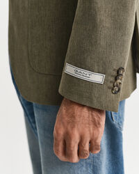 Giacca da abito in lino-cotone slim fit