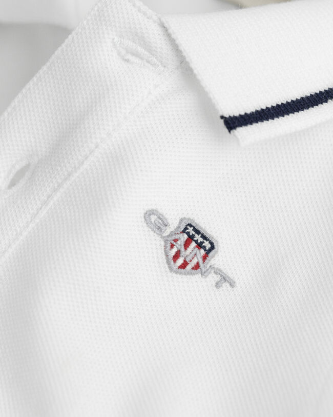 Body a maniche lunghe in piqué Shield Baby