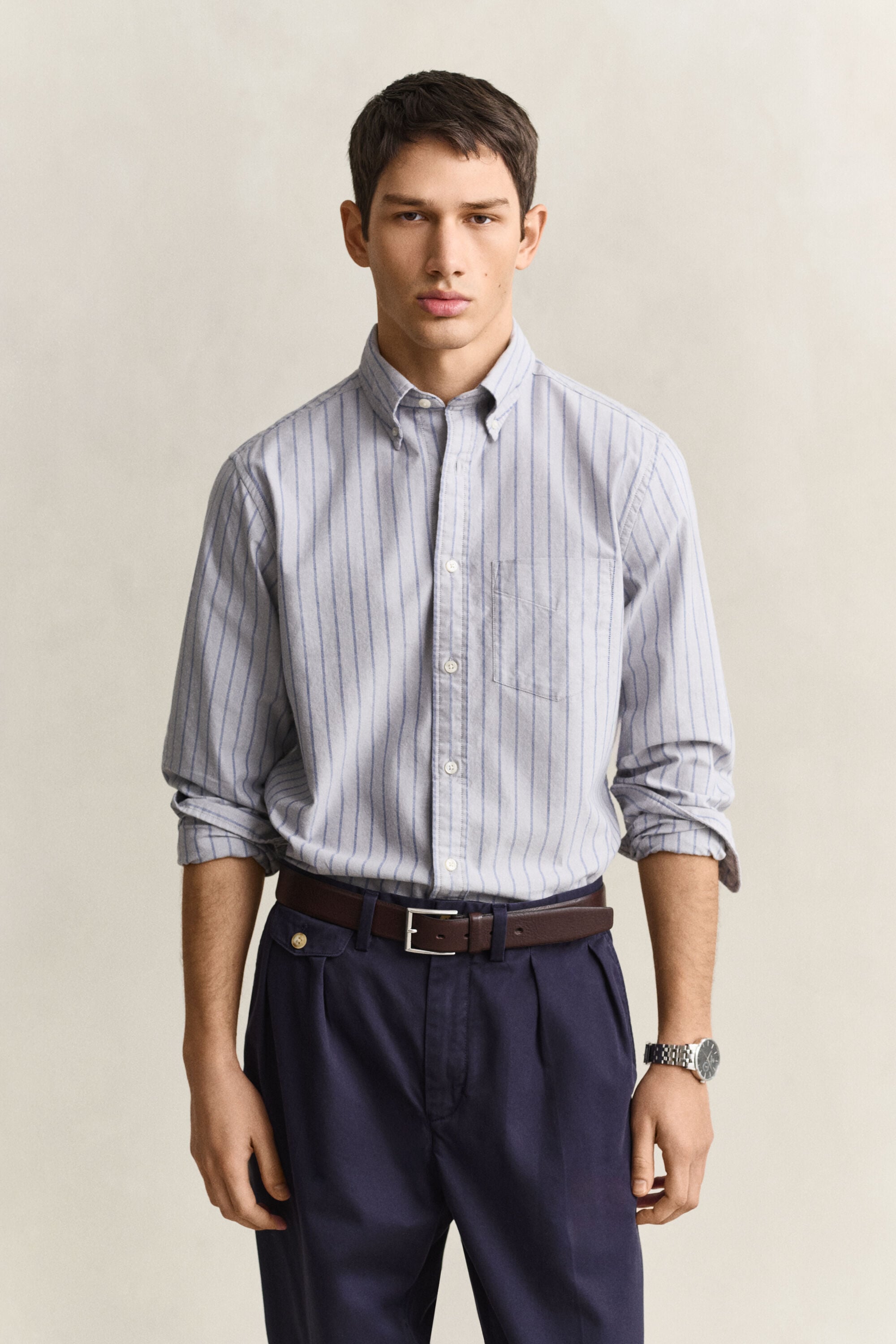 Camicia Oxford classica a righe