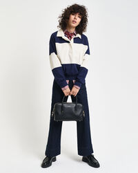 Rugger colour block in piqué a rilievo