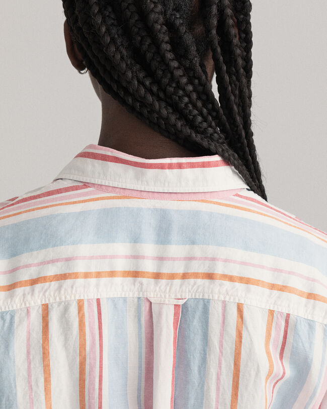 Abito chemisier a righe assortite